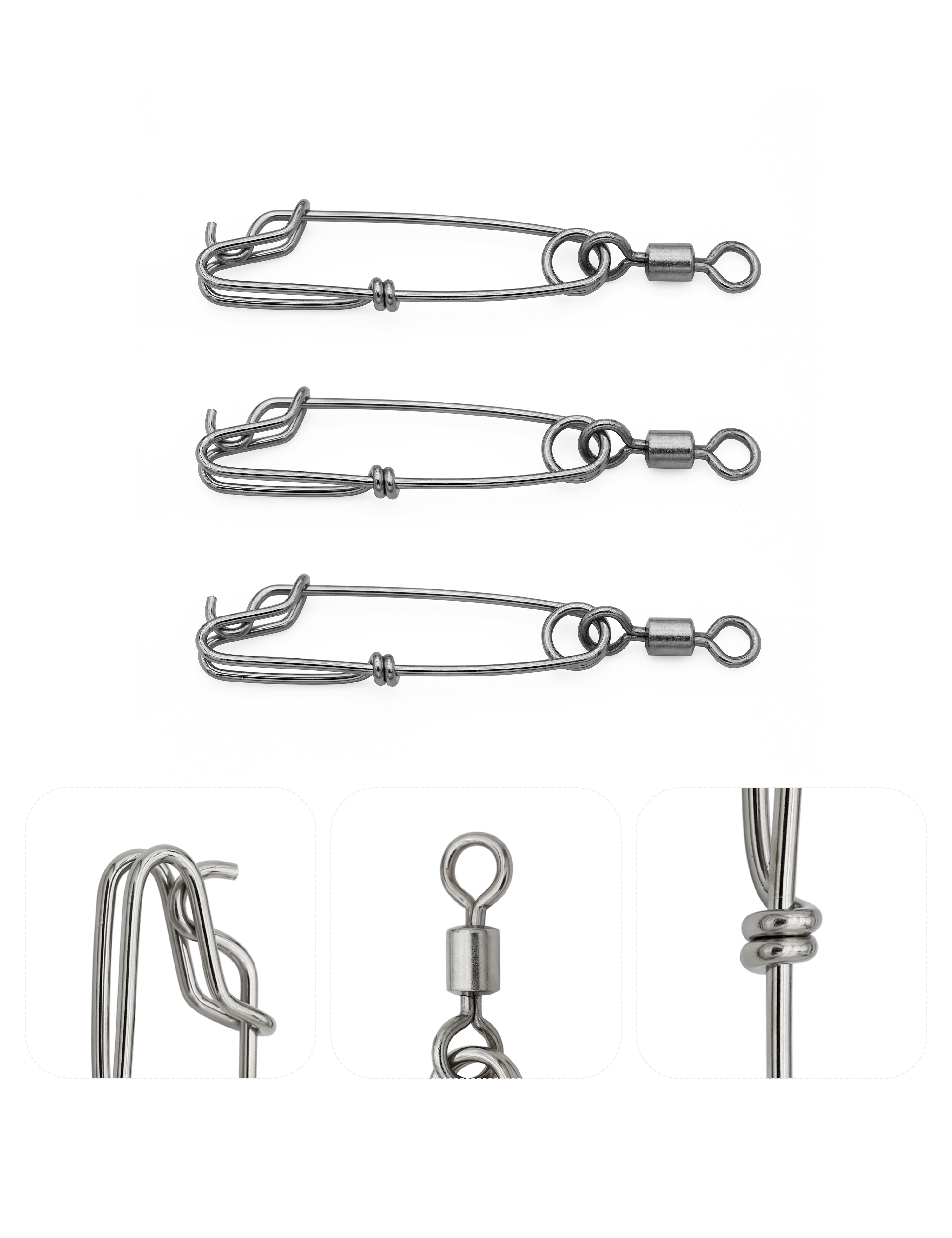BLUEWING Long Line Clip With Barrel Swivel