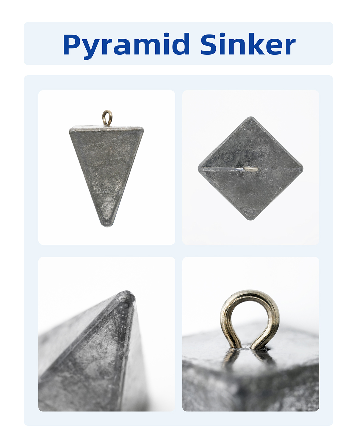 Pyramid Fishing Weights 3oz/5oz/8oz/10oz/12oz/16oz/32oz Bloodydecks