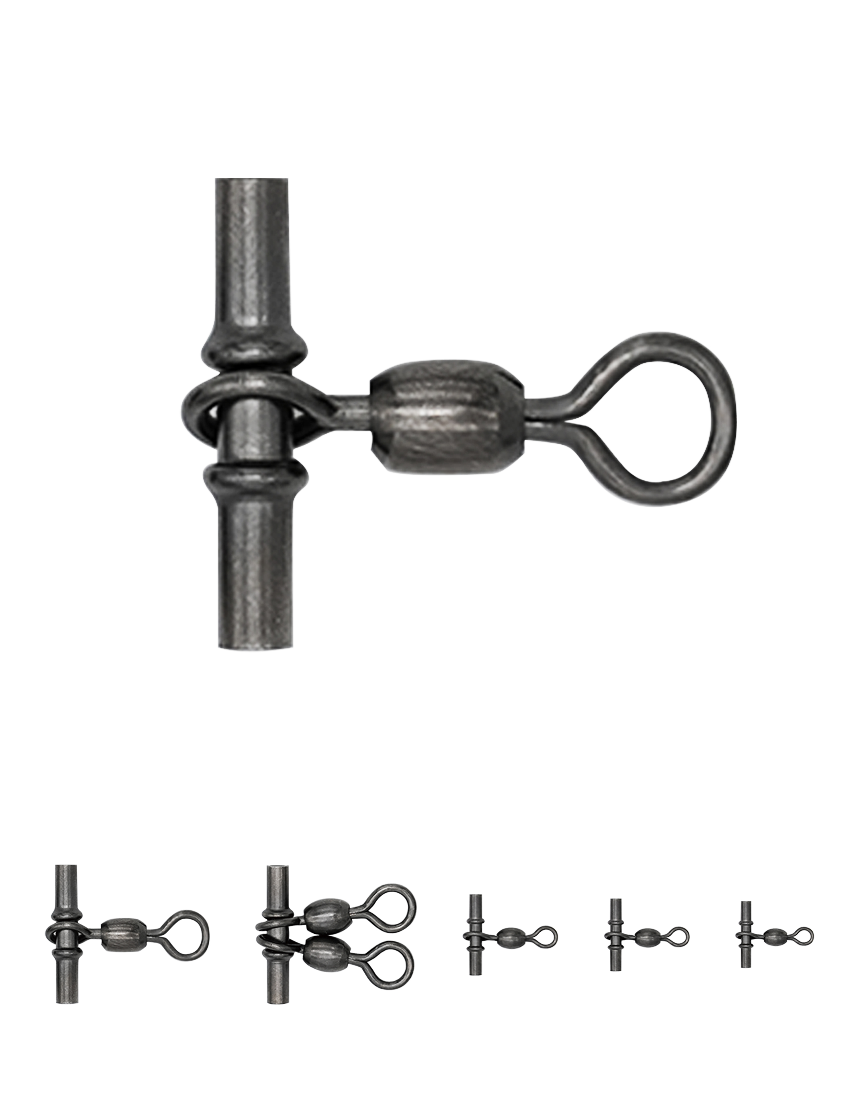 BLUEWING 3-way Sleeve Rolling Barrel Swivel Single