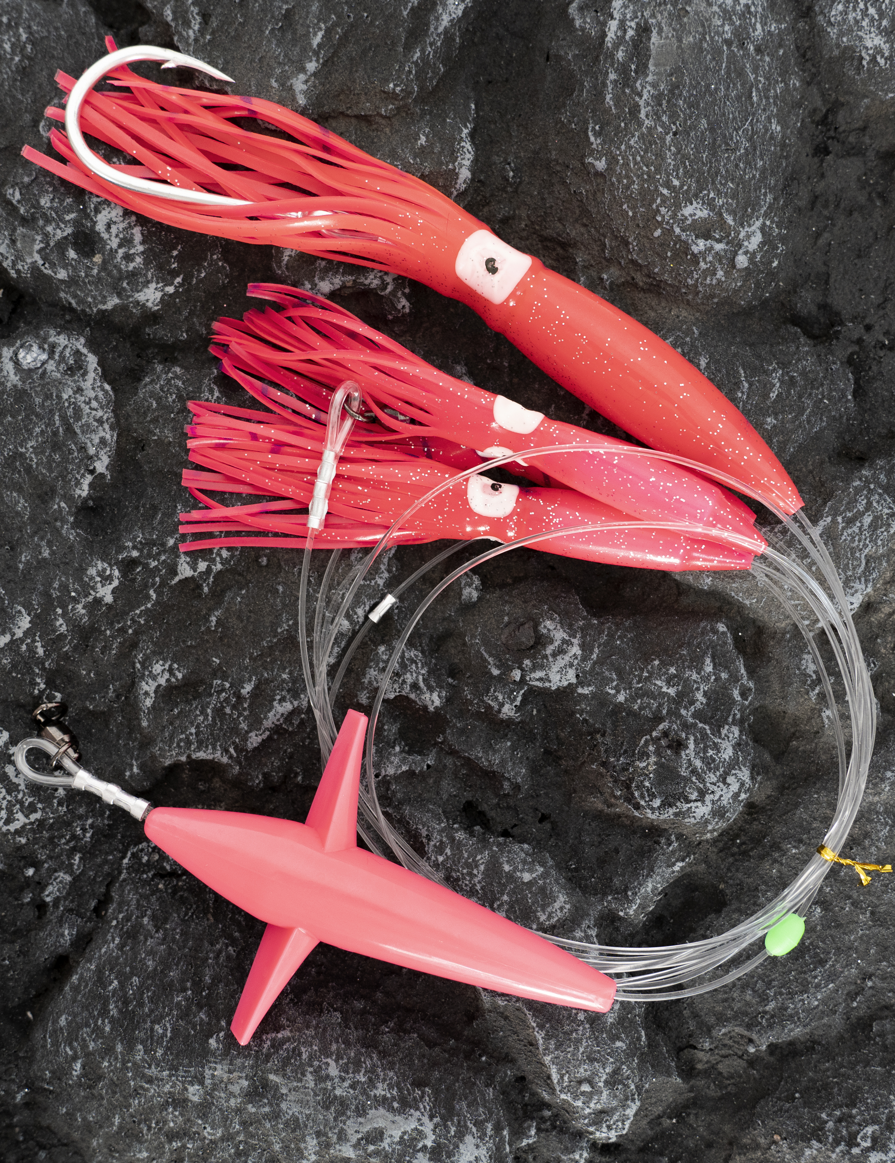 Daisy Chain Bait Rig Bird Tuna Marlin Fishing Trolling Lures Squid