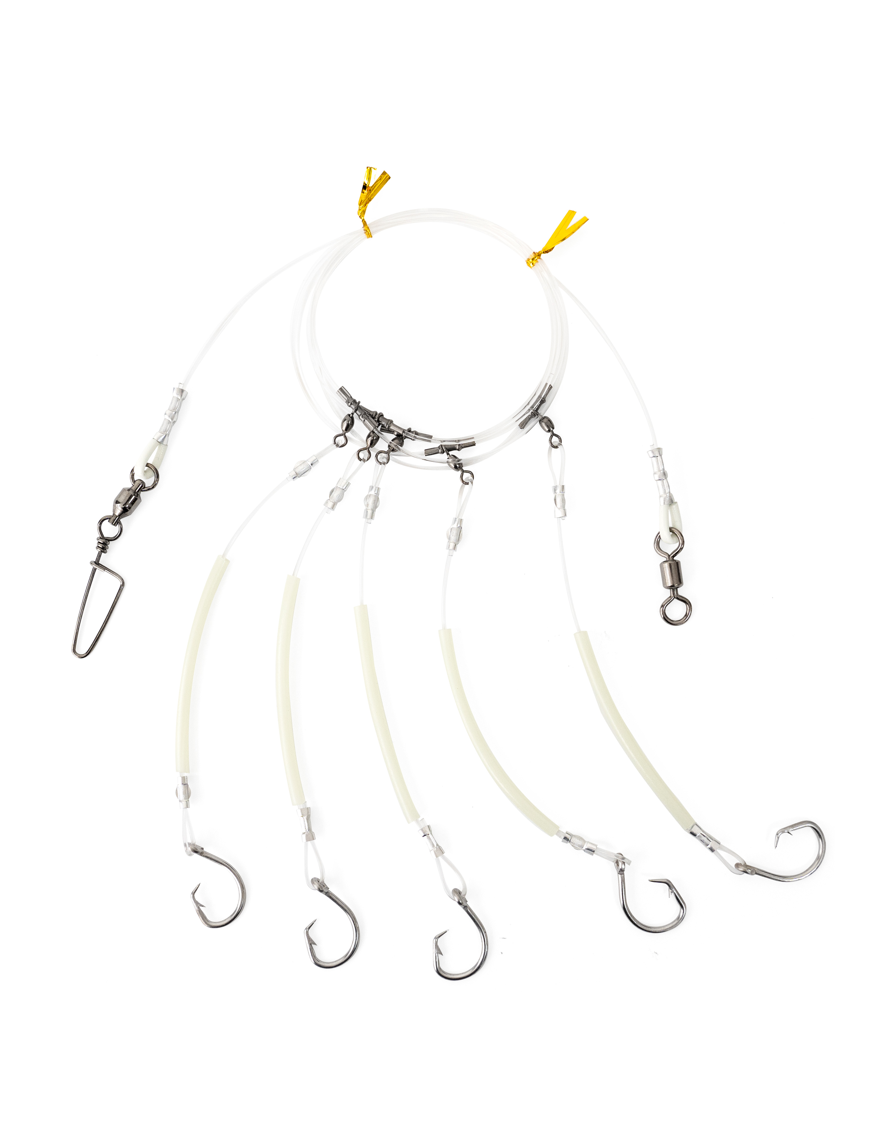 BLUEWING Deep Drop Rig with Glow Tubes and Stainless Steel Hooks 1pc