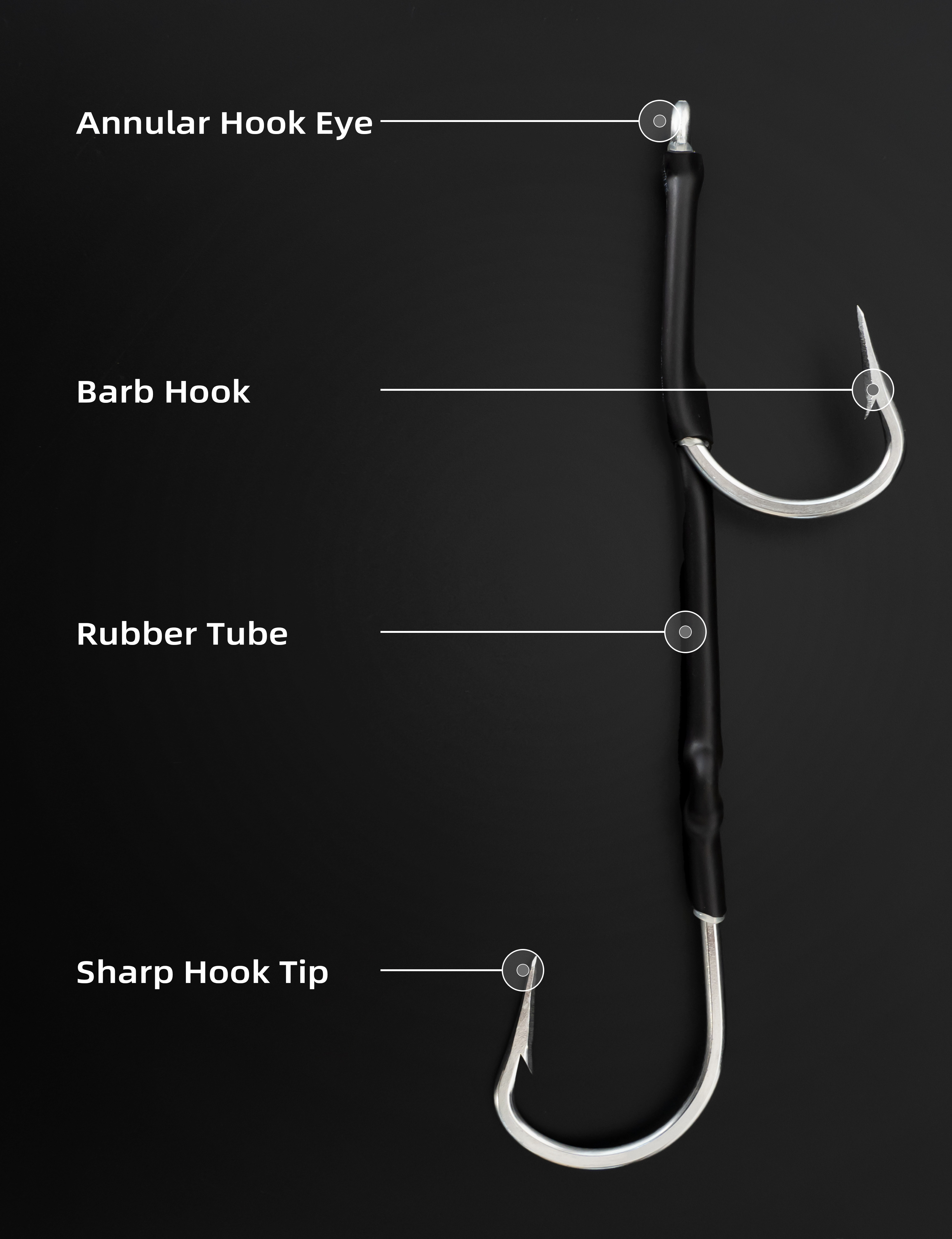 Double Rigged SS Southern Bend Hookset 8/013/0 Bloodydecks