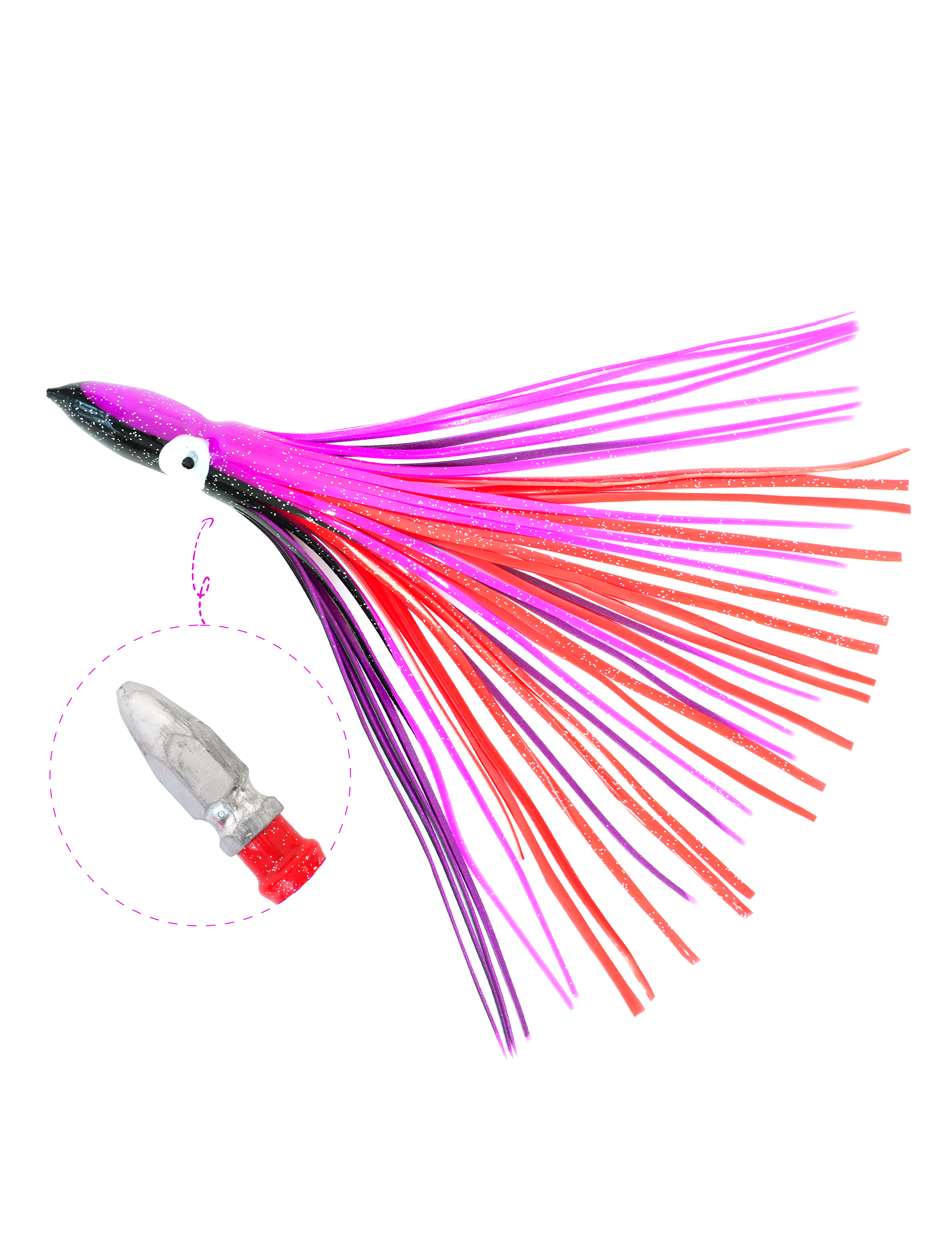 BLUEWING 12in Weighted Squid Trolling Lure