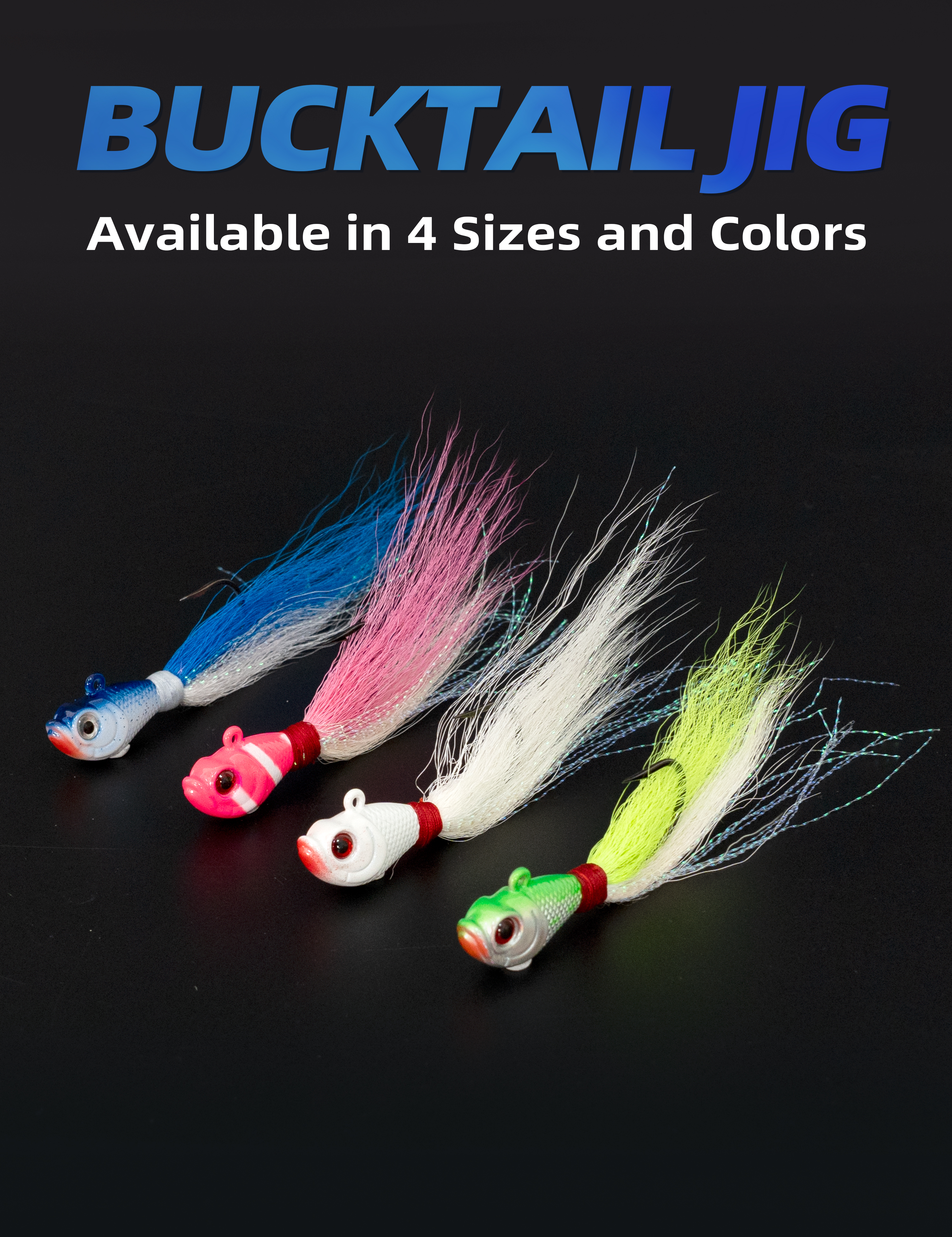 Pitbull Tackle Bucktail Jig (7 Sizes)