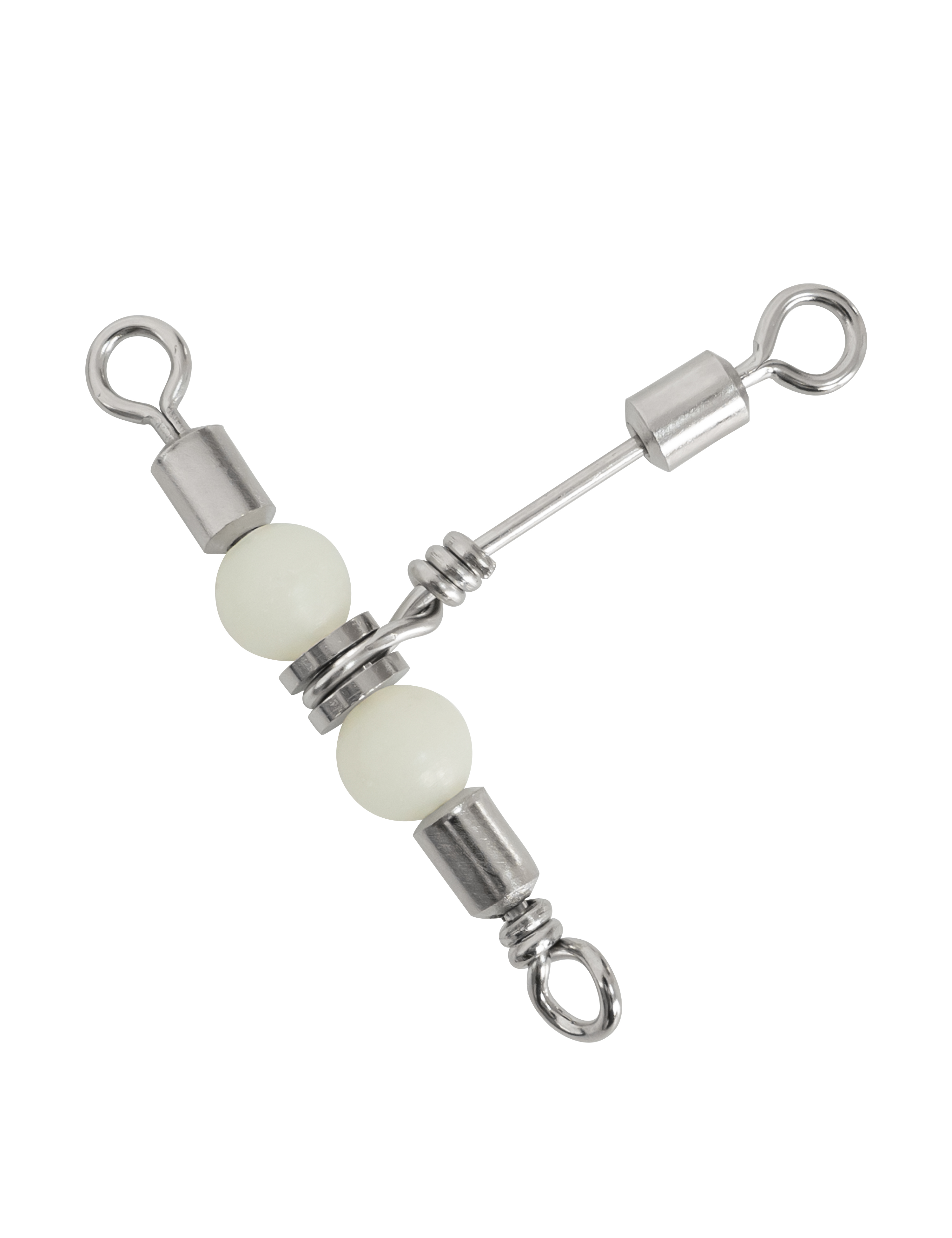 BLUEWING Stainless Steel 3 Way Swivel with Glow Beads