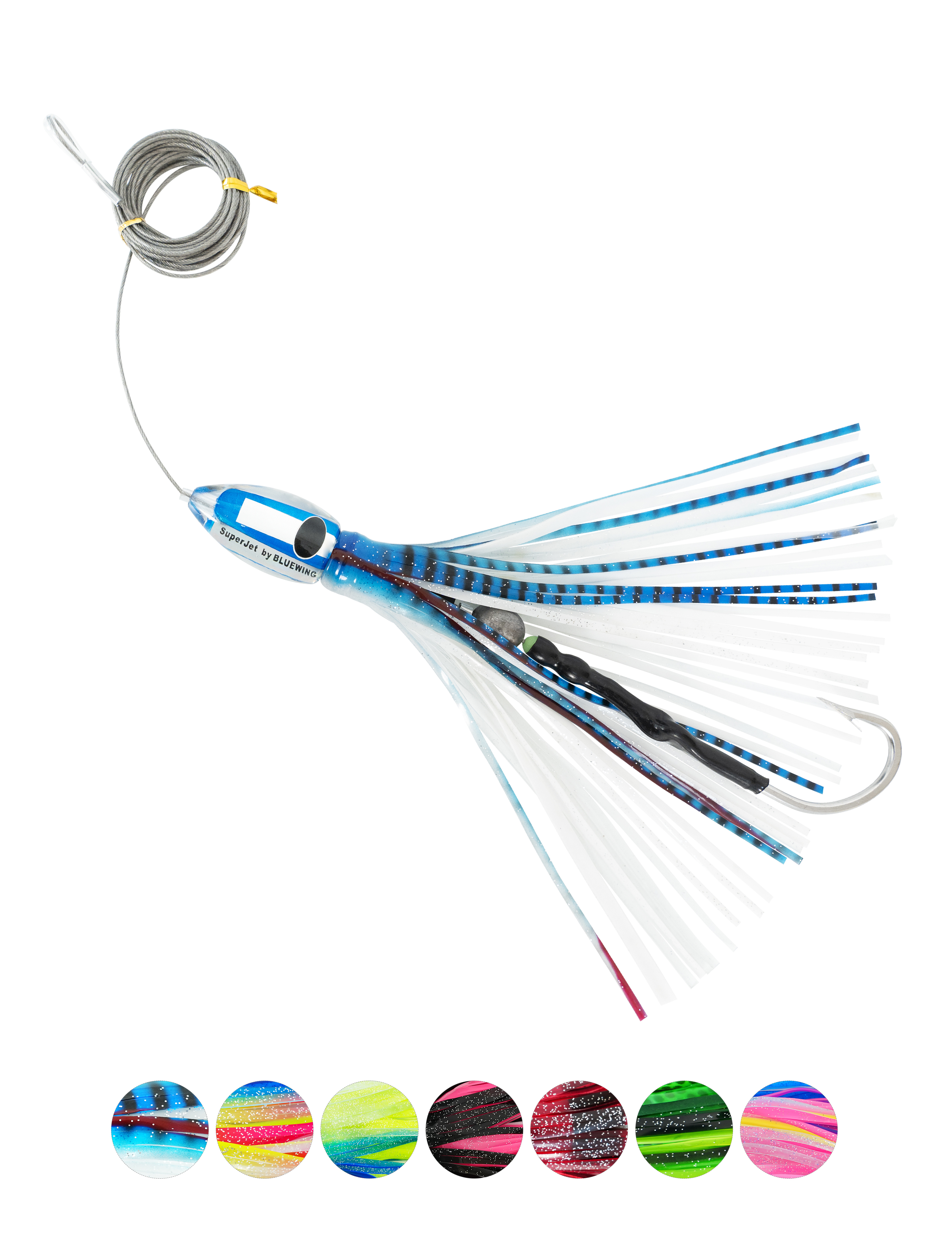 BLUEWING SuperJet Big Game Trolling Lure 11in