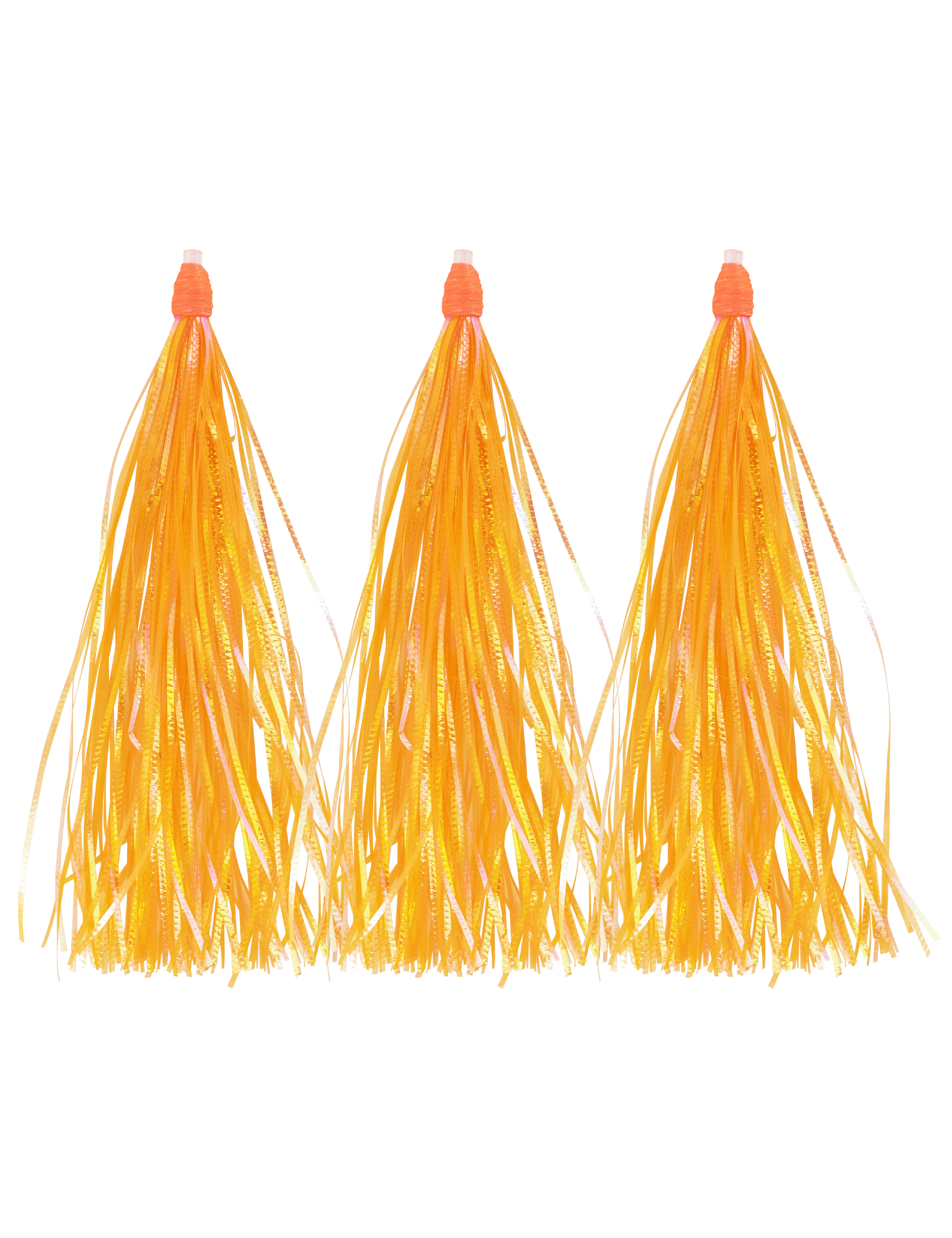 BLUEWING Fishing Teaser Lure 3pcs Mylar Flash/Pearl/Hair Duster Skirt Lure
