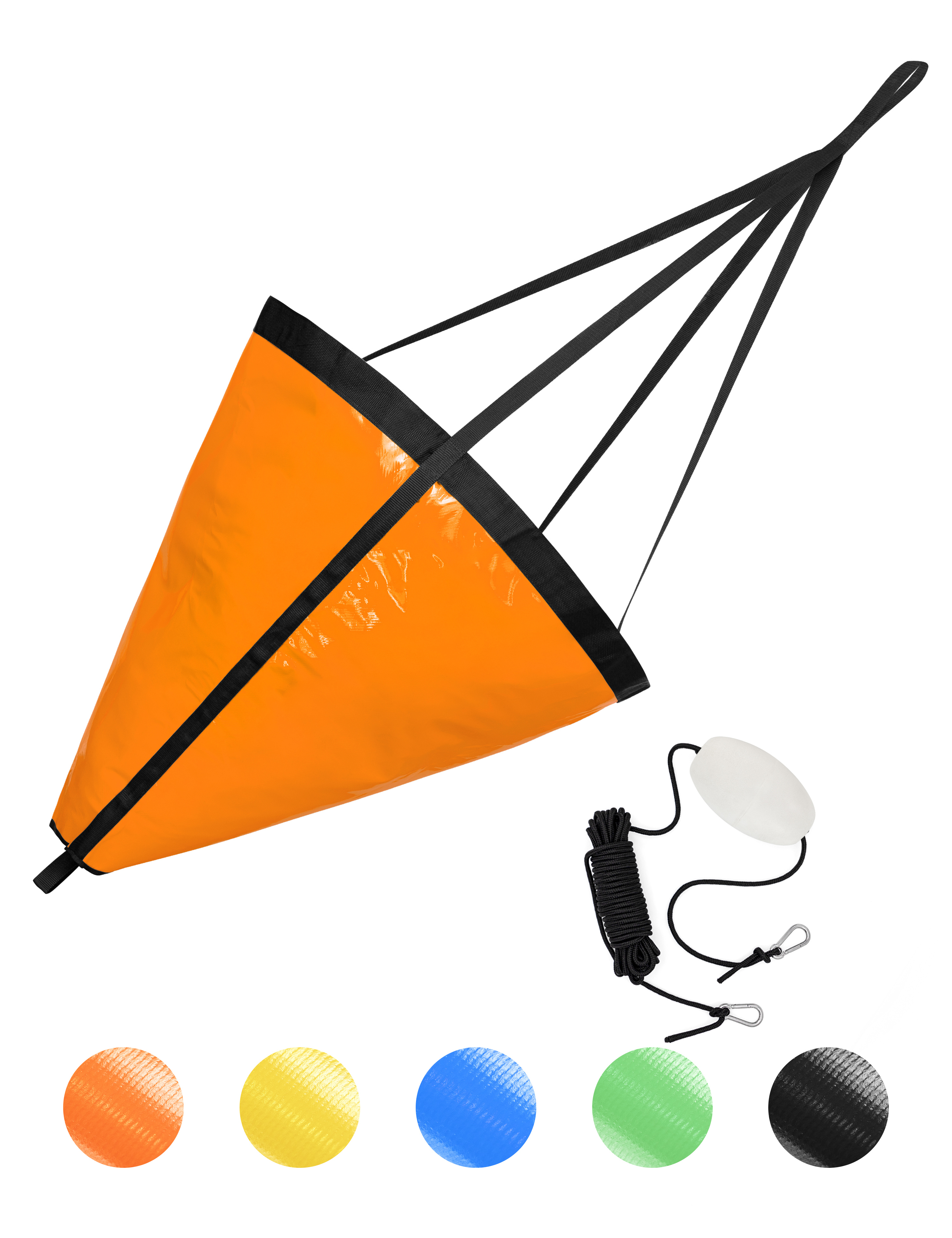 BLUEWING 32'', 42'', 53'' Drift Sock Sea Anchors with Buoy Ball Float for Marine Boat/Jet Ski/Sail Boat