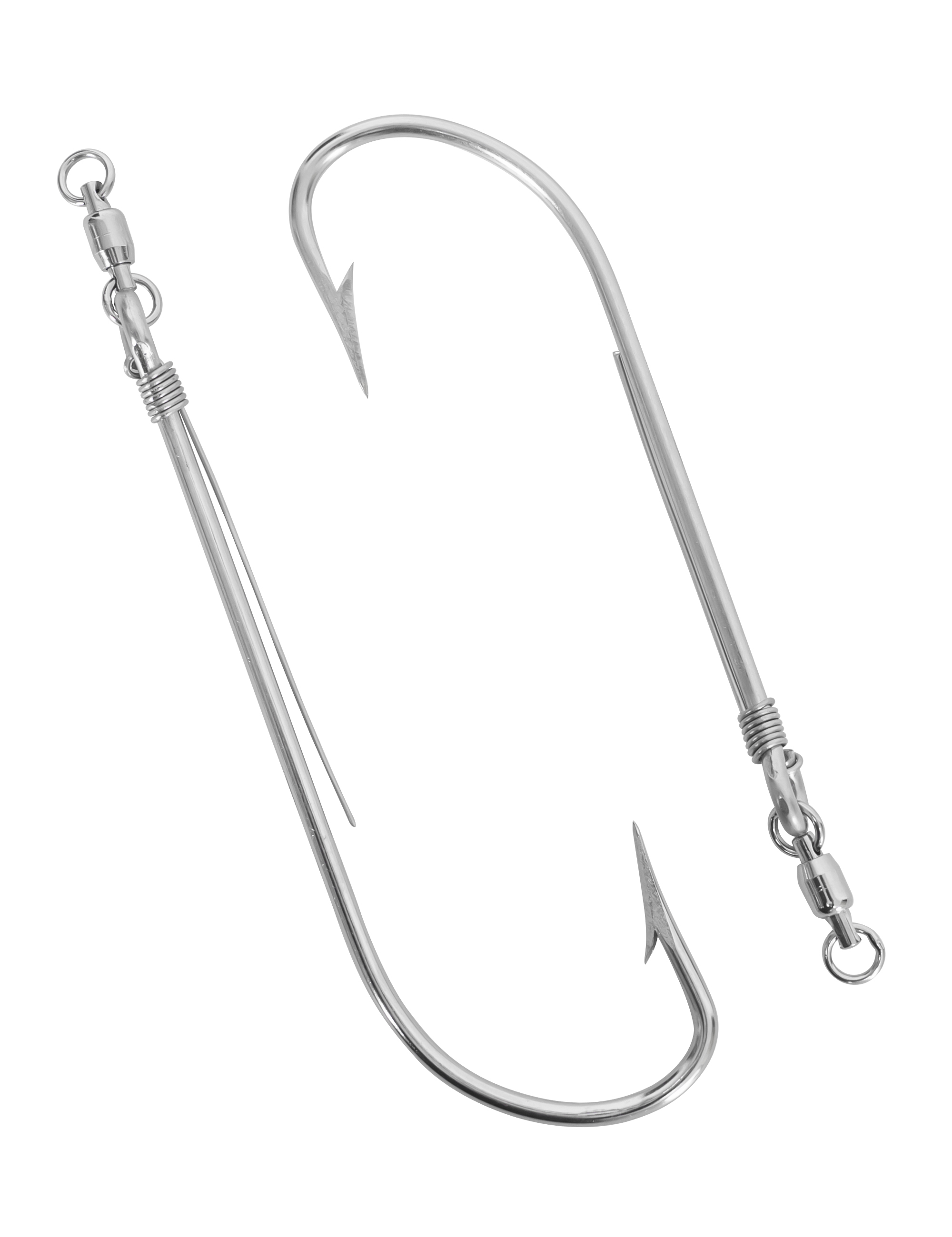 BLUEWING Strip Trolling Hook With Ball-Bearing Swivel 2pcs