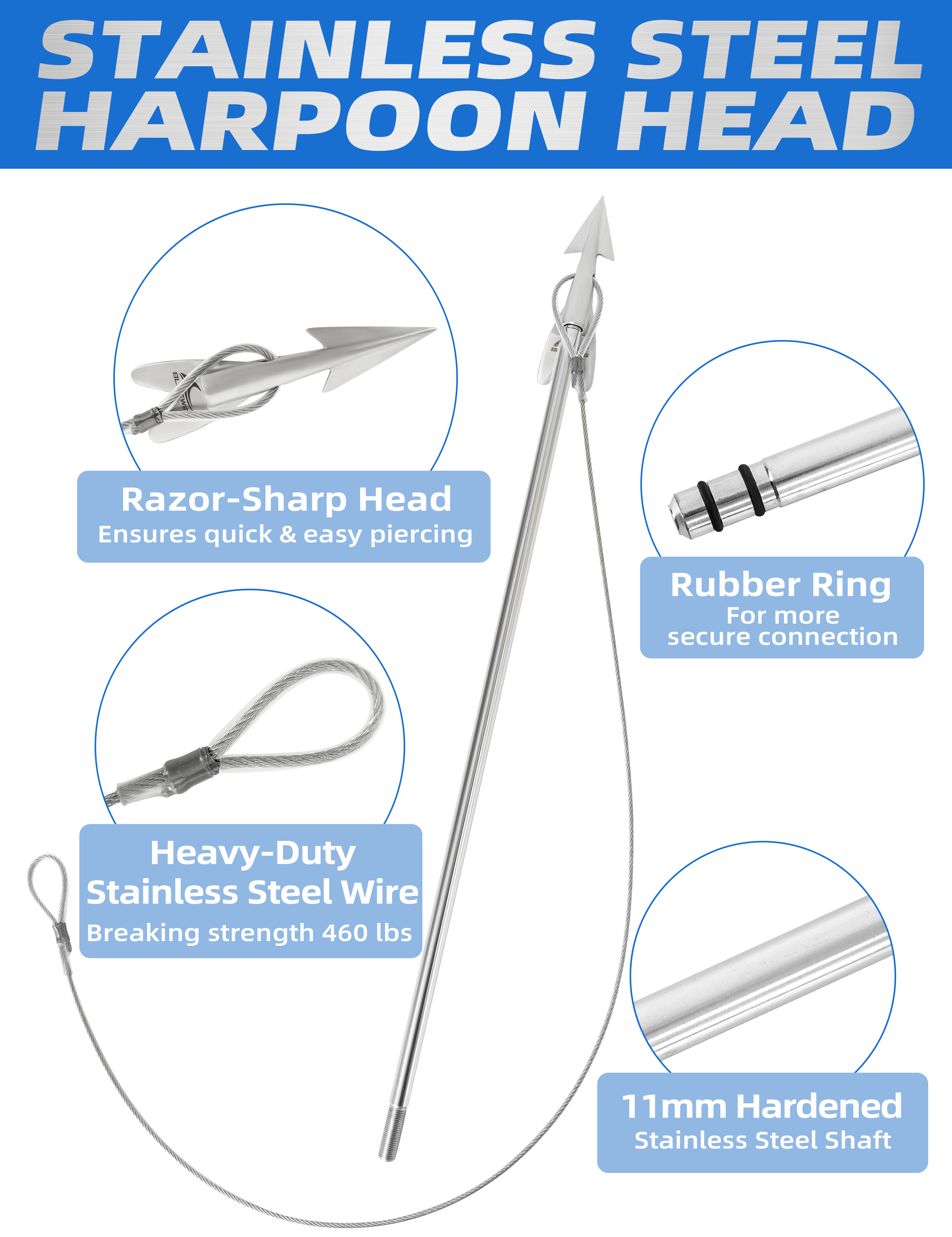 NABURA Shaft Parts For Large Fish Harpoon FUNKS