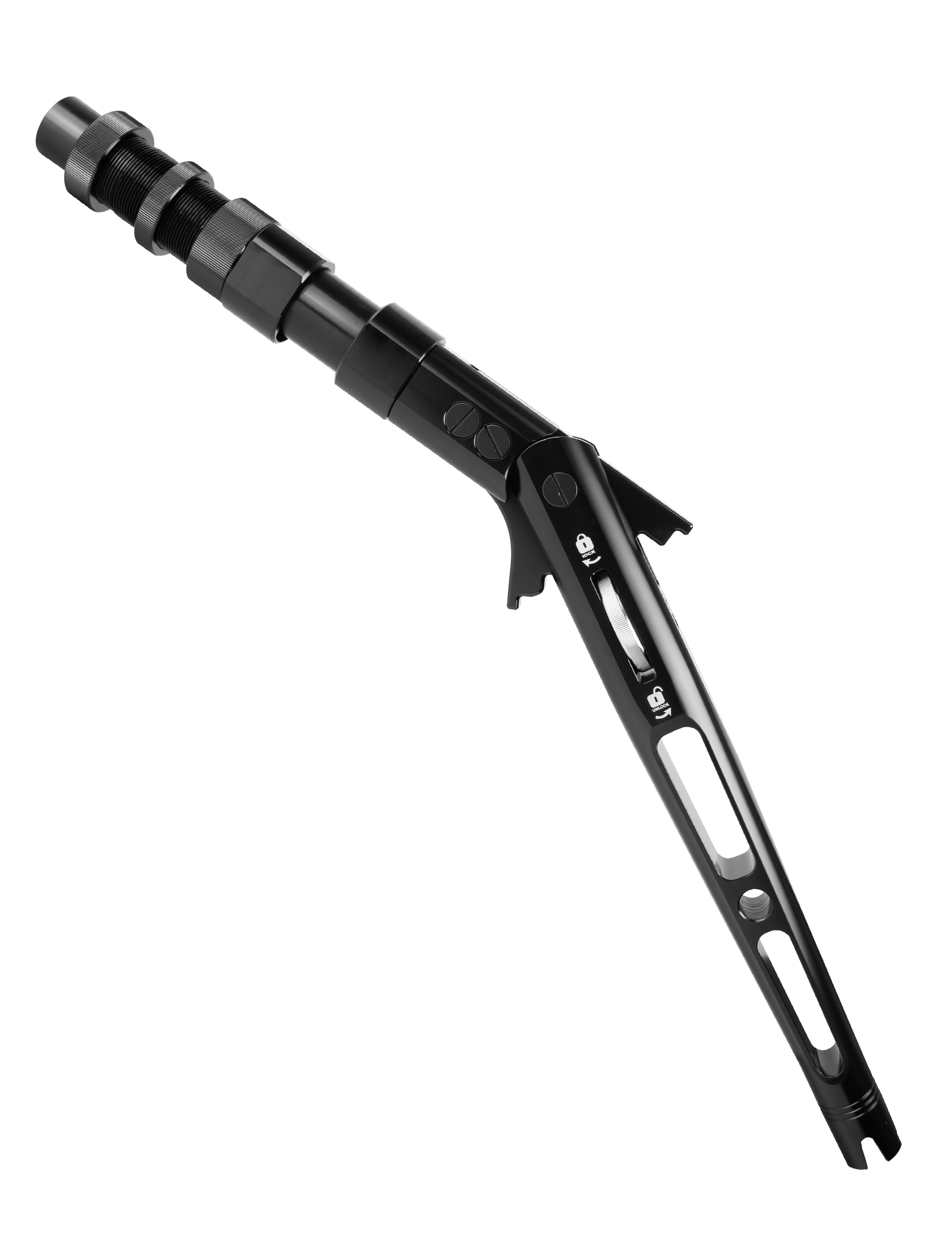BLUEWING Adjustable Bent Rod Butt Heavy Duty Aluminum Alloy with Adjustable Angles  V6